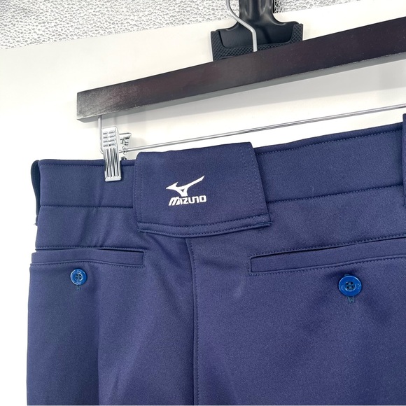 MIZUNO Belted Softball Pants Navy Blue 350150 Women's Lg Stretch Elastic Bottom - Picture 7 of 11